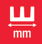 Tread width icon